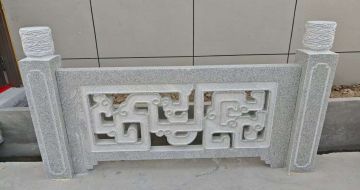 无锡芝麻白河道栏杆 桥栏杆