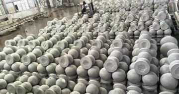 无锡芝麻白圆球 石球 挡车球