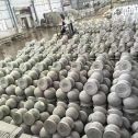无锡芝麻白圆球 石球 挡车球