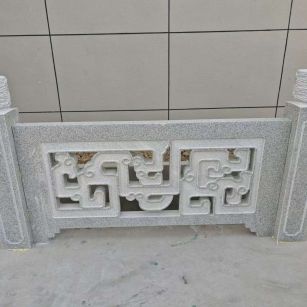 无锡芝麻白河道栏杆 桥栏杆