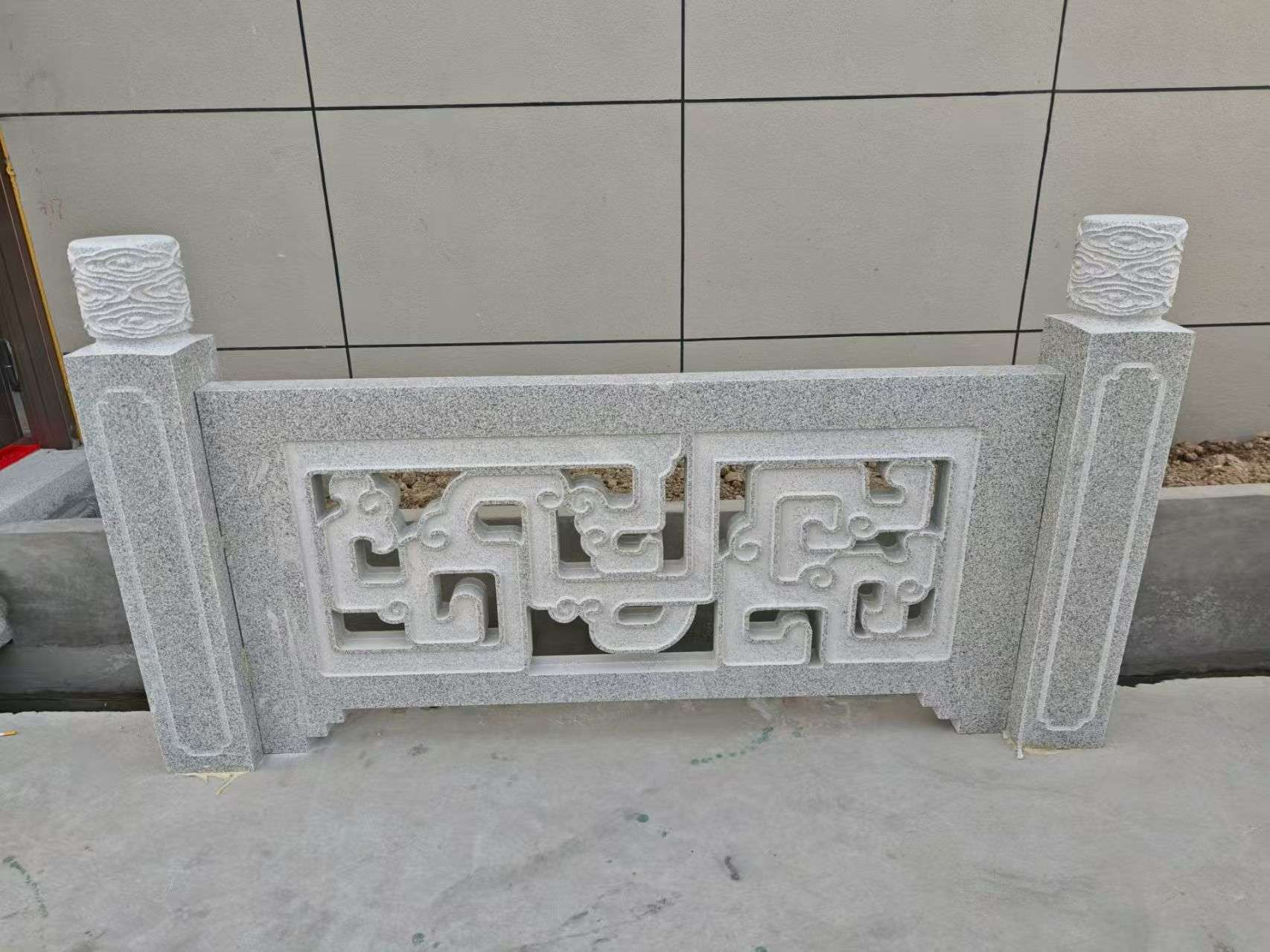 无锡芝麻白河道栏杆 桥栏杆